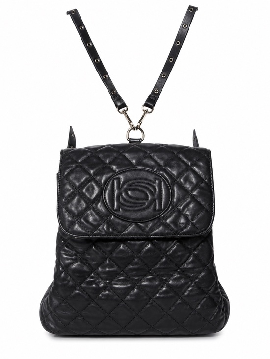 bebe Handbags - Bebe Los Angeles Back Pack Black Quilted Side Zip Purse